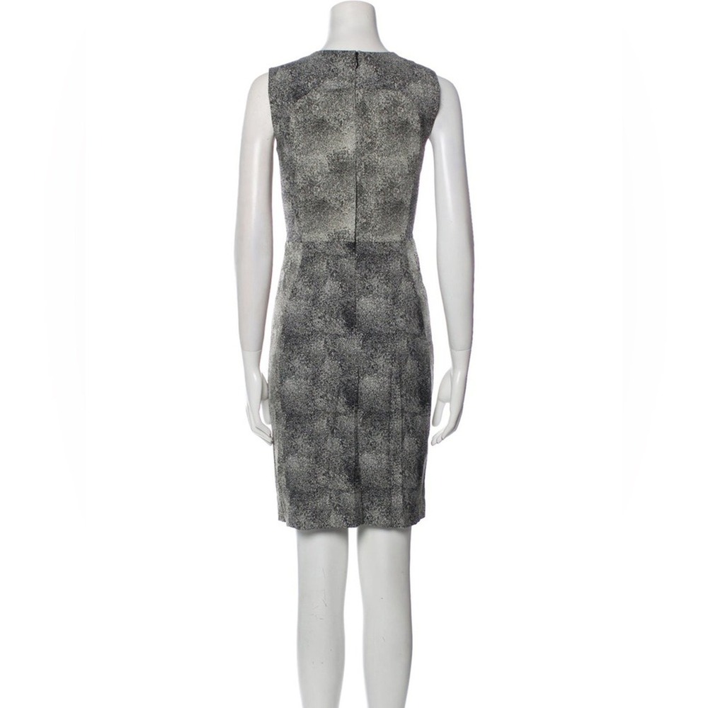 Diane von Furstenberg Eden Black White Abstract Sheath Dress US 0 XS Sleeveless - Picture 4 of 15